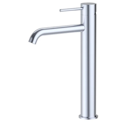 Otus Slimline SS Basin Mixer Curved Spout Chrome, 2 Sizes