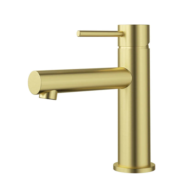 Otus Slimline SS Basin Mixer Brushed Gold, 2 Sizes
