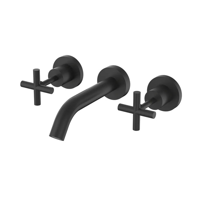 PLNZ Bath Set Curved Spout Matt Black