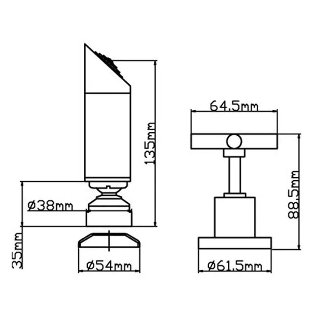 PLNZ Shower Tap Set Chrome