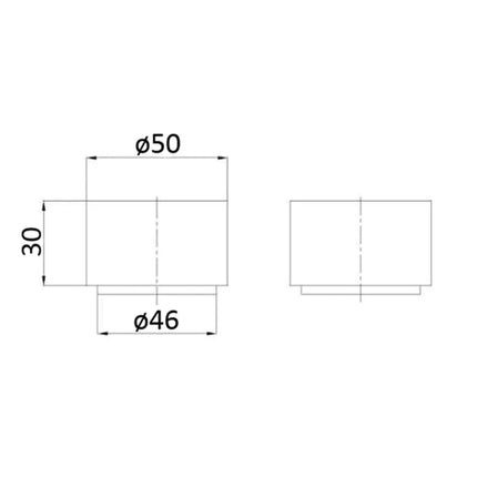 Tana Wall Top Assemblies Chrome