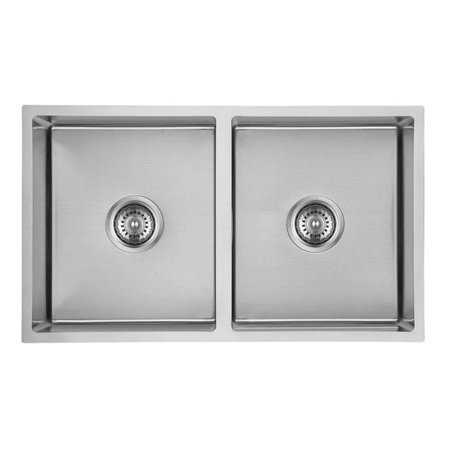 Cora Stainless Steel Top/Undermount Sink Douoble Bowls 750 X 440 X 200mm 90 Degrees
