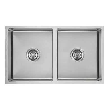 Cora Stainless Steel Top/Undermount Sink Douoble Bowls 750 X 440 X 200mm 90 Degrees
