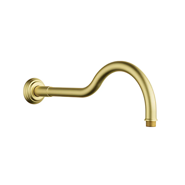 Ikon Clasico Shower Arm Brushed Gold