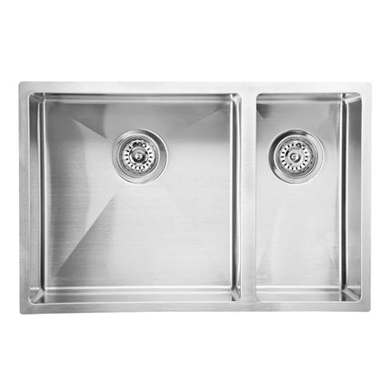 Eden Stainless Steel Top/Undermount Sink 1 & 1/2 Bowls 670 X 440 X 198mm