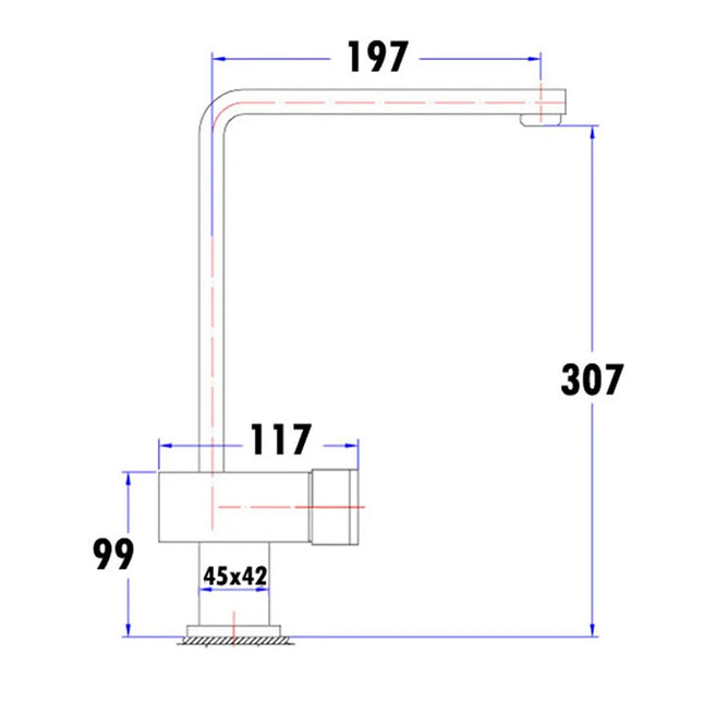 Nova High Rise Sink Mixer Chrome