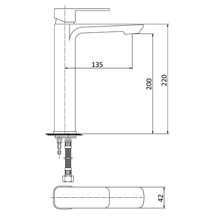 Nova Basin Mixer Chrome, 2 Sizes