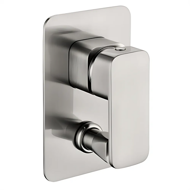 Nova Wall Mixer with Bottom Diverter Brushed Nickel