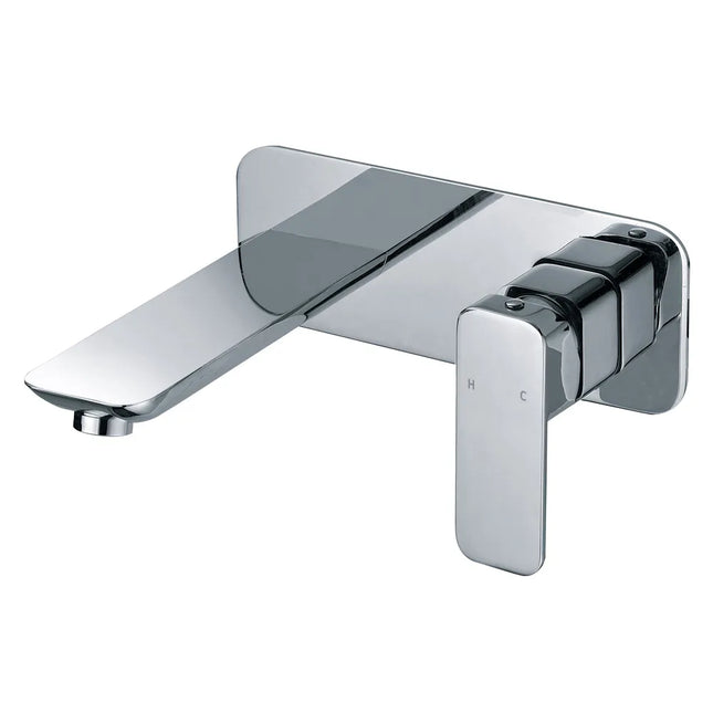 Nova Wall Basin Mixer with Spout Chrome