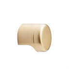 Point Knob Brushed Brass 25mm