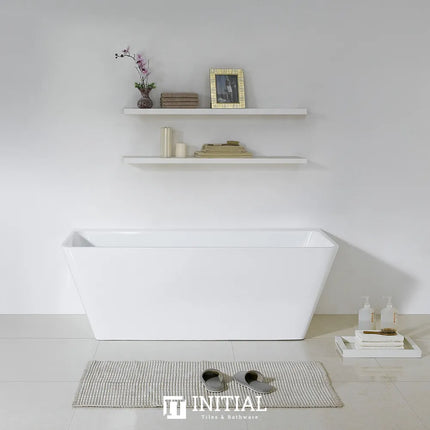 Bathroom Gloss White Alice Back to Wall Bathtub with No Overflow 1700X750X580