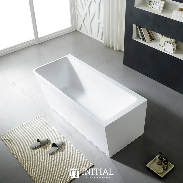 Bathroom Gloss White Alice Corner Bathtub with No Overflow 1490X750X615