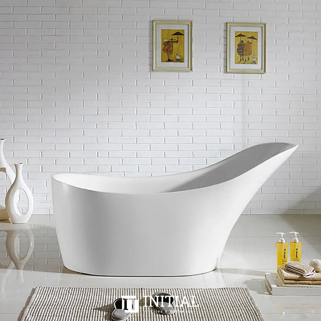 Bathroom Gloss White Brio Floor Freestanding Bathtub with No Overflow 1700X730X835