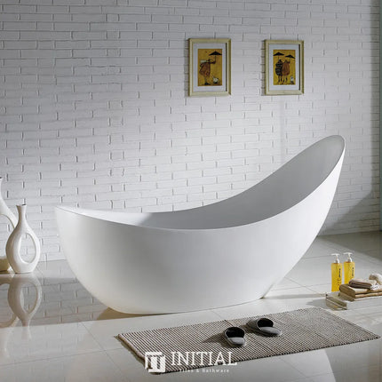 Bathroom Gloss or Matt White Posh Floor Freestanding Bathtub with Overflow 1490X710X830