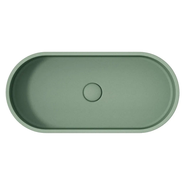 Fienza Jada Pill Concrete Above Counter Basin Sage