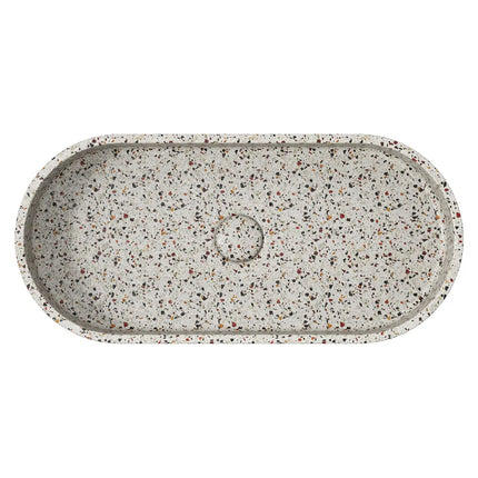Fienza Jada Pill Concrete Above Counter Basin Terrazzo