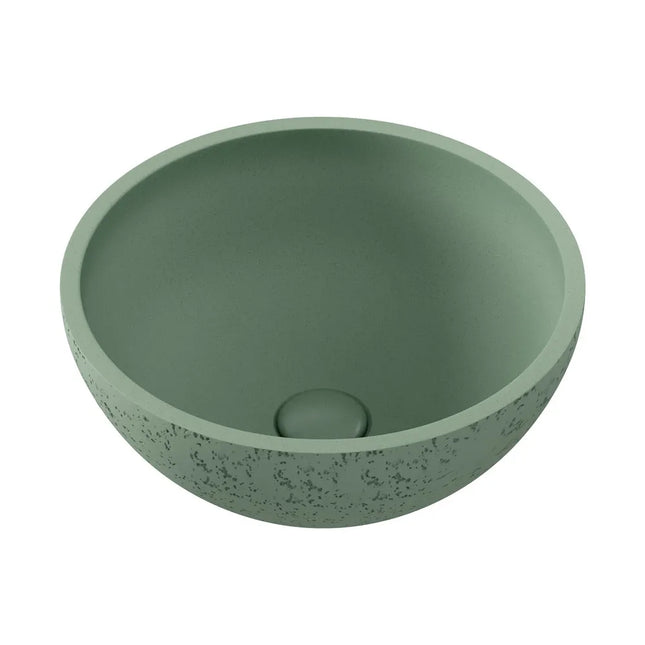 Fienza Alba Round Concrete Above Counter Basin Sage