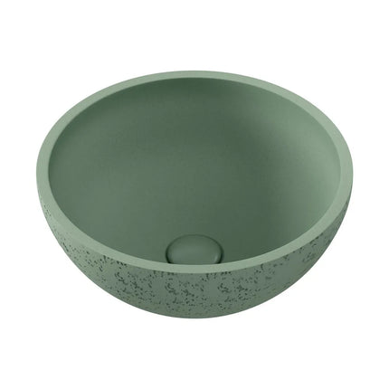 Fienza Alba Round Concrete Above Counter Basin Sage