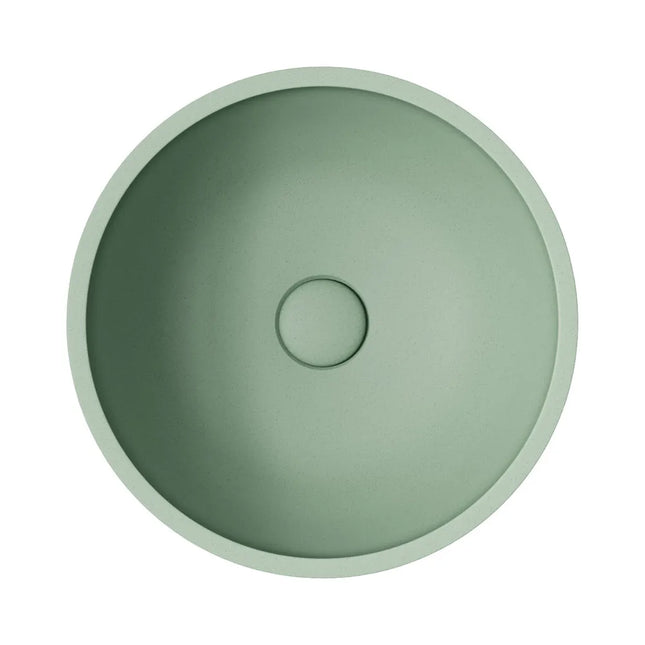 Fienza Alba Round Concrete Above Counter Basin Sage