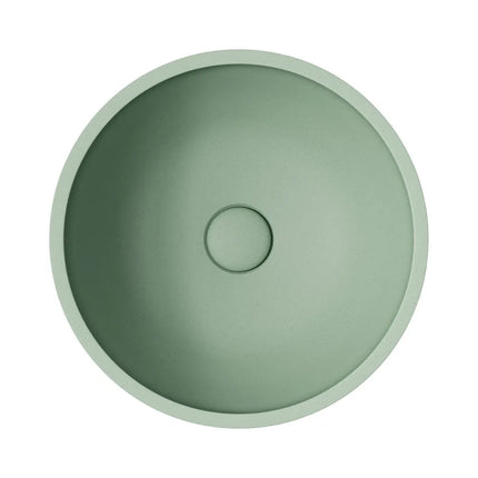 Fienza Alba Round Concrete Above Counter Basin Sage
