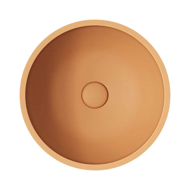 Fienza Alba Round Concrete Above Counter Basin Tuscan