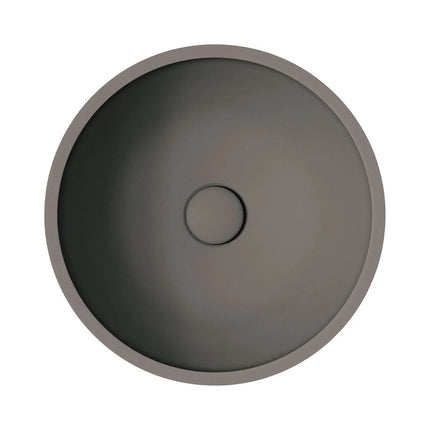 Fienza Alba Round Concrete Above Counter Basin Warm Grey