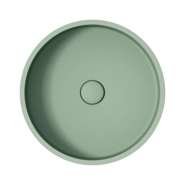 Fienza Jada Round Concrete Above Counter Basin Sage