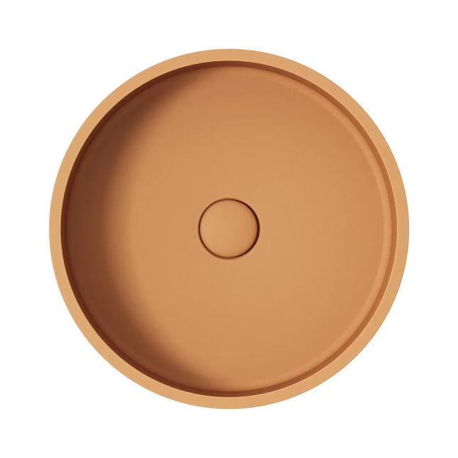 Fienza Jada Round Concrete Above Counter Basin Tuscan