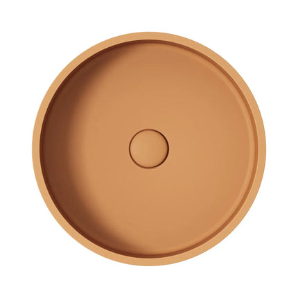 Fienza Jada Round Concrete Above Counter Basin Tuscan