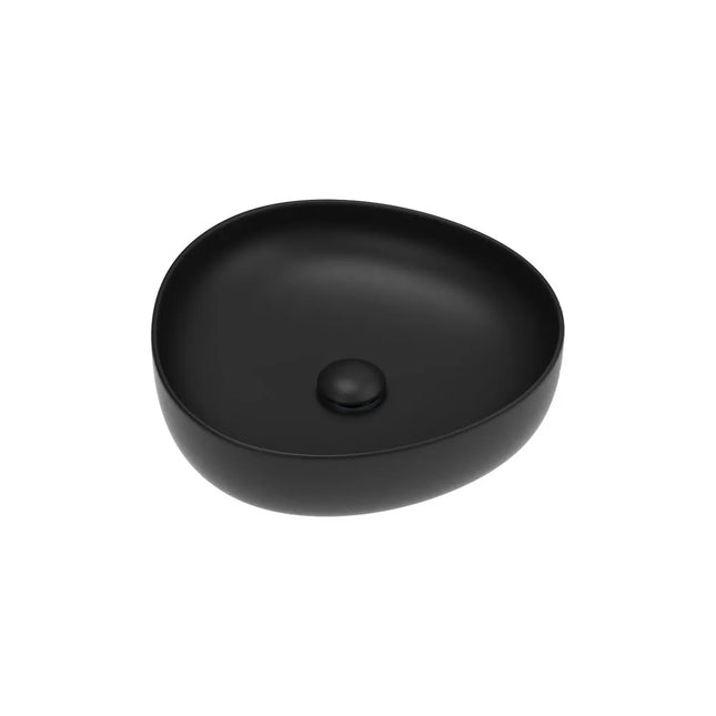 Fienza Pebble Above Counter Basin Matt Black, 3 Sizes