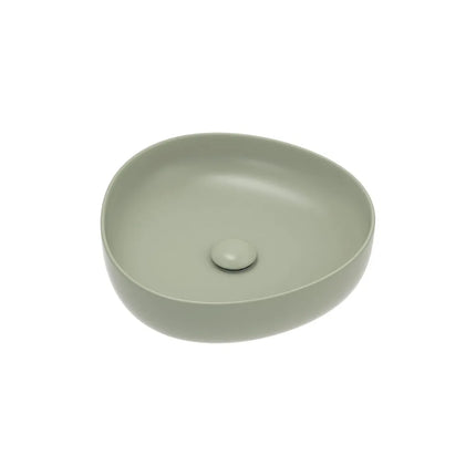 Fienza Pebble Above Counter Basin Matt Olive, 3 Sizes