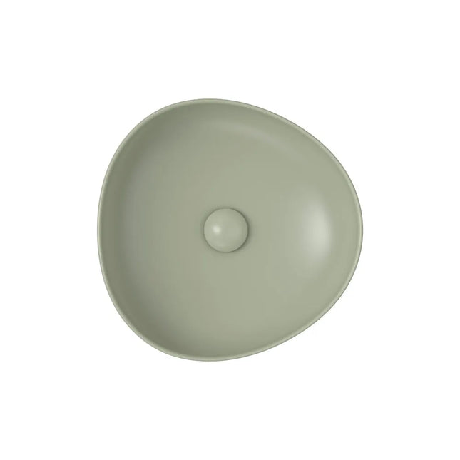 Fienza Pebble Above Counter Basin Matt Olive, 3 Sizes