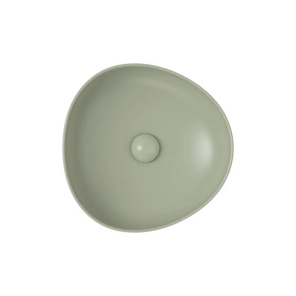 Fienza Pebble Above Counter Basin Matt Olive, 3 Sizes