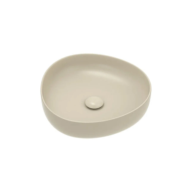 Fienza Pebble Above Counter Basin Matt Khaki, 3 Sizes