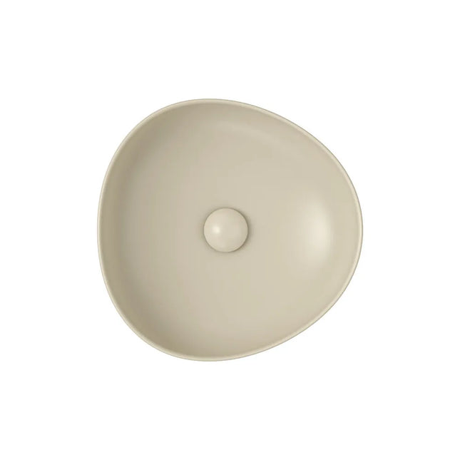 Fienza Pebble Above Counter Basin Matt Khaki, 3 Sizes