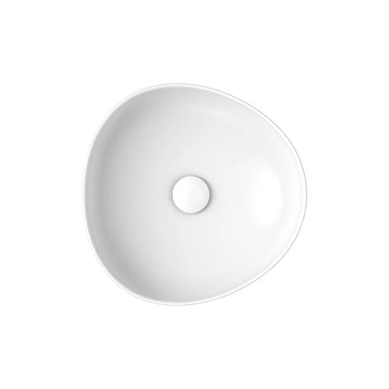 Fienza Pebble Above Counter Basin Matt White, 3 Sizes