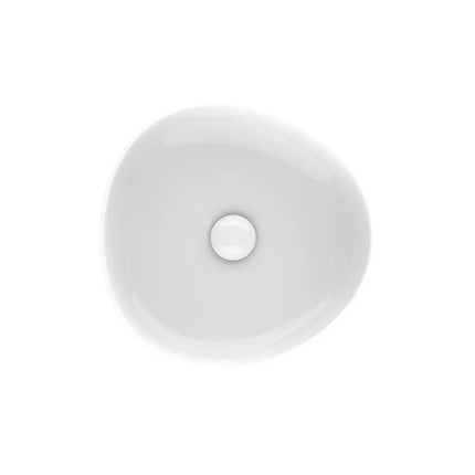 Fienza Pebble Above Counter Basin Gloss White, 3 Sizes