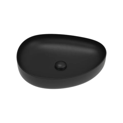 Fienza Pebble Above Counter Basin Matt Black, 3 Sizes