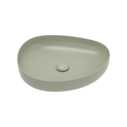 Fienza Pebble Above Counter Basin Matt Olive, 3 Sizes