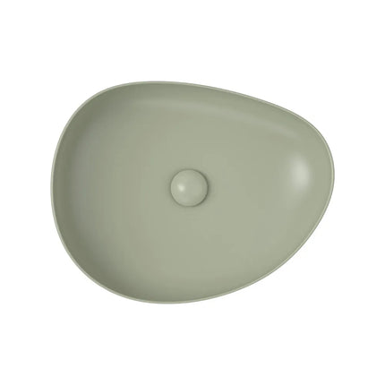 Fienza Pebble Above Counter Basin Matt Olive, 3 Sizes