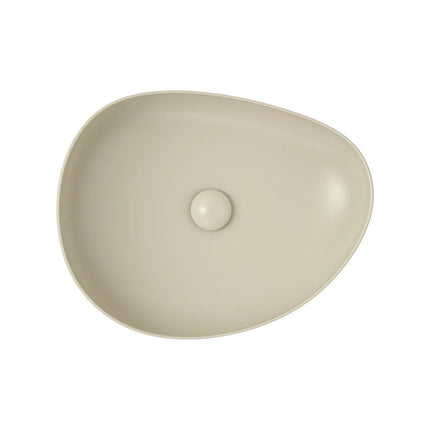 Fienza Pebble Above Counter Basin Matt Khaki, 3 Sizes