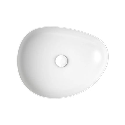 Fienza Pebble Above Counter Basin Matt White, 3 Sizes