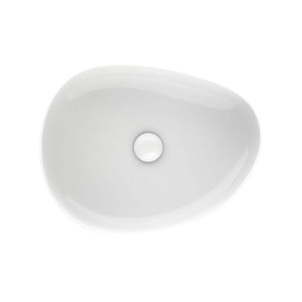 Fienza Pebble Above Counter Basin Gloss White, 3 Sizes