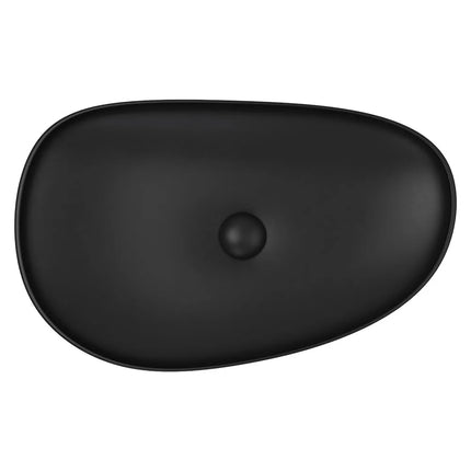 Fienza Pebble Above Counter Basin Matt Black, 3 Sizes