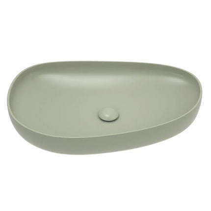Fienza Pebble Above Counter Basin Matt Olive, 3 Sizes