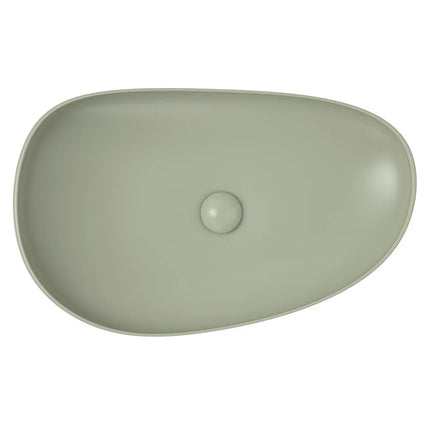 Fienza Pebble Above Counter Basin Matt Olive, 3 Sizes
