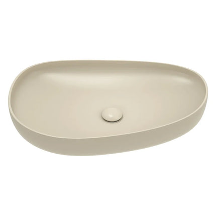 Fienza Pebble Above Counter Basin Matt Khaki, 3 Sizes