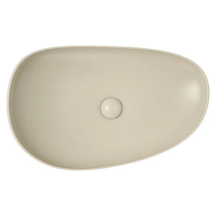 Fienza Pebble Above Counter Basin Matt Khaki, 3 Sizes