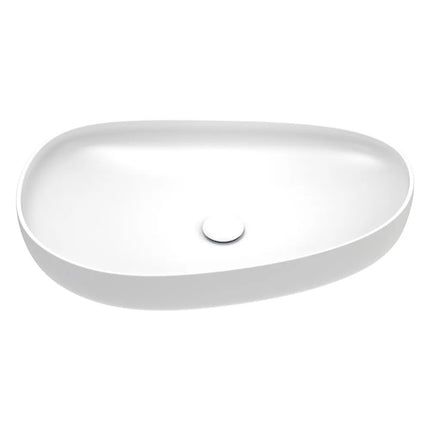 Fienza Pebble Above Counter Basin Matt White, 3 Sizes