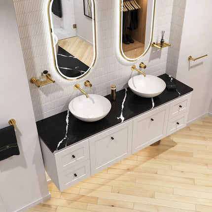 Fienza Aluca Above Counter Basin Gloss White ,